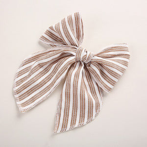 Hair Bow, striped