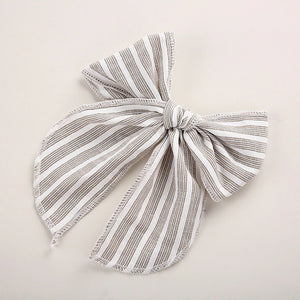 Hair Bow, striped