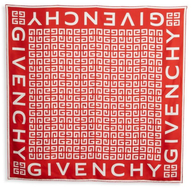 Givenchy Red/White Scarf