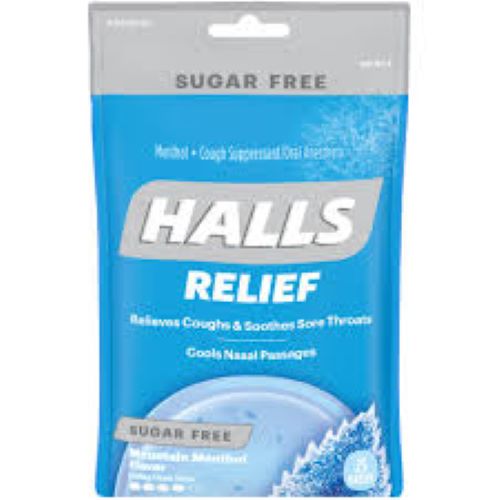 Halls Sugar Free Mountain Menthol Cough Drop 25 ct