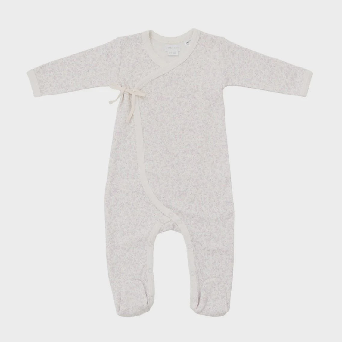 Organic Cotton Wrap Onepiece - Hana Floral - 2YR