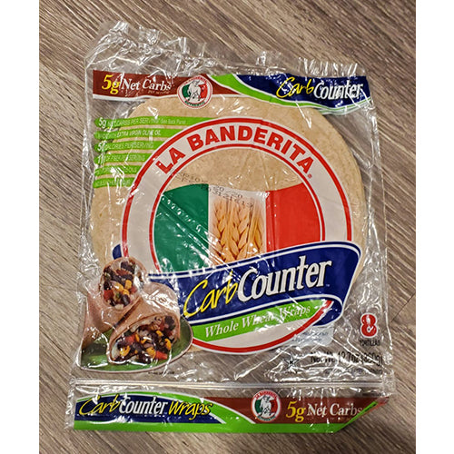 La Banderita Carb Counter Whole Wheat Wraps - 8 ct.