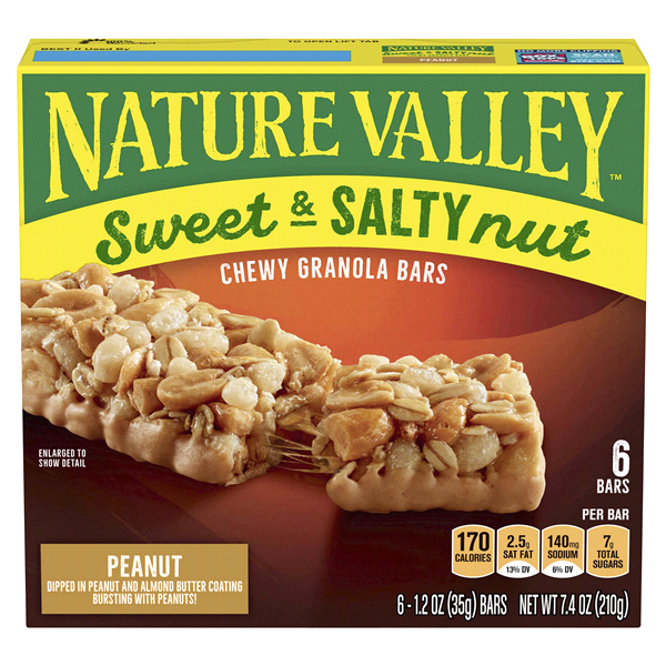 Nature Valley Sweet & Salty Nut Peanut - 6pk.