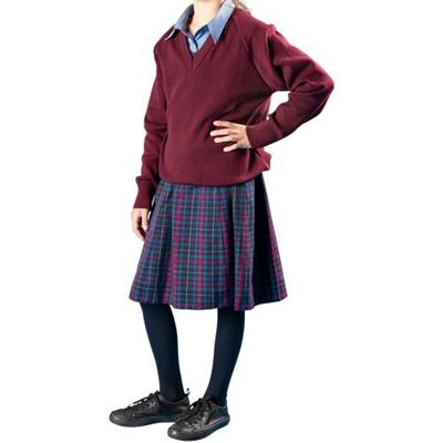 Pleated Skirt Tartan Junior Size 24