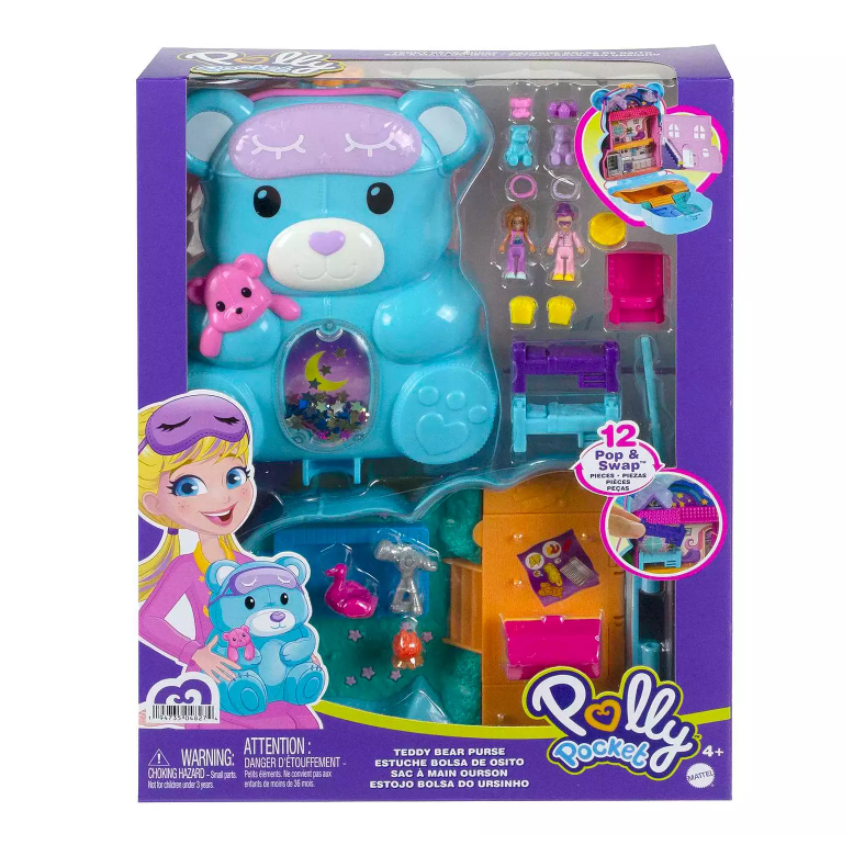 Polly Pocket Sleepover Teddy Bear