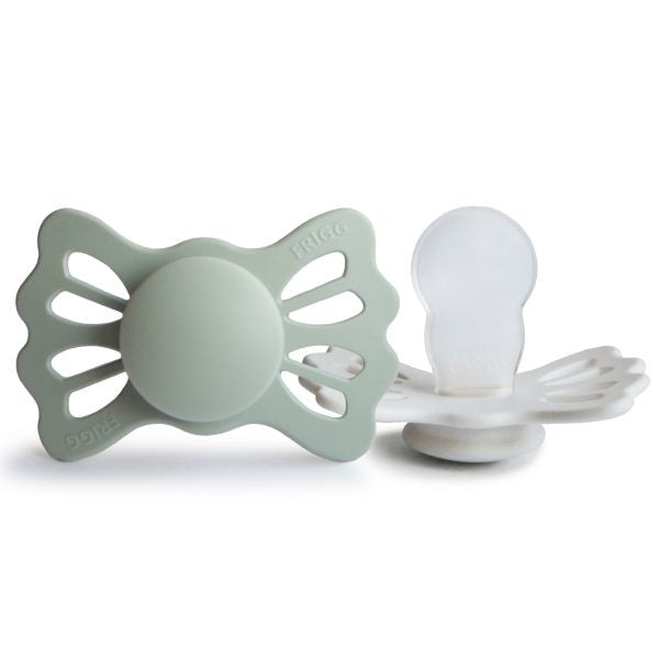 Lucky Symmetrical Silicone Pacifier | 6-18 Months (Sage/Silver Gray)