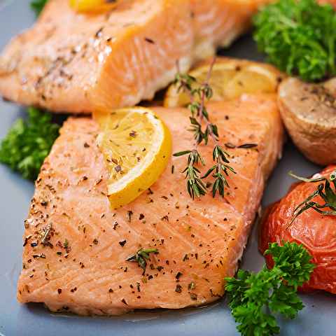 USF Frozen Salmon Fillet- 8 oz. portion