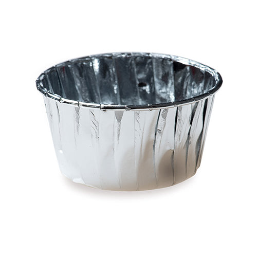 Silver Baking Cups 3.4 oz - 25ct.