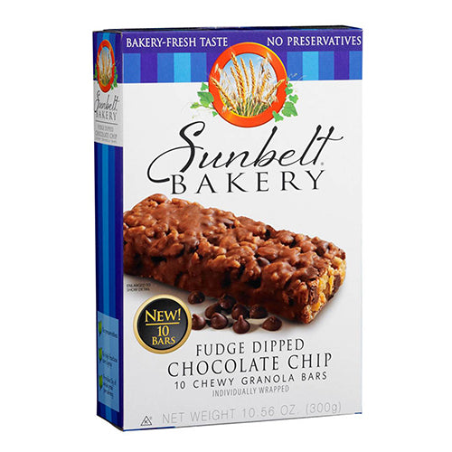 Sunbelt Fudge Dipped Chocolate Chip Granola Bars - 11.26oz