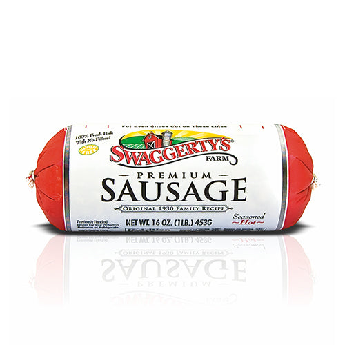 Swaggerty's Hot Breakfast Sausage Roll - 1lb