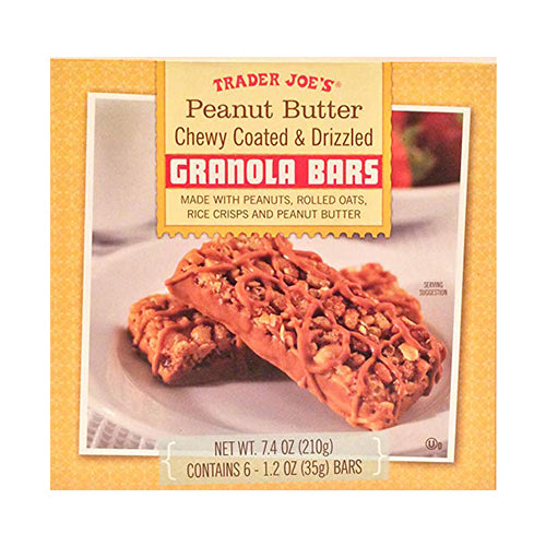 Peanut Butter Chewy Coated & Drizzled Granola Bars 7.4 oz.