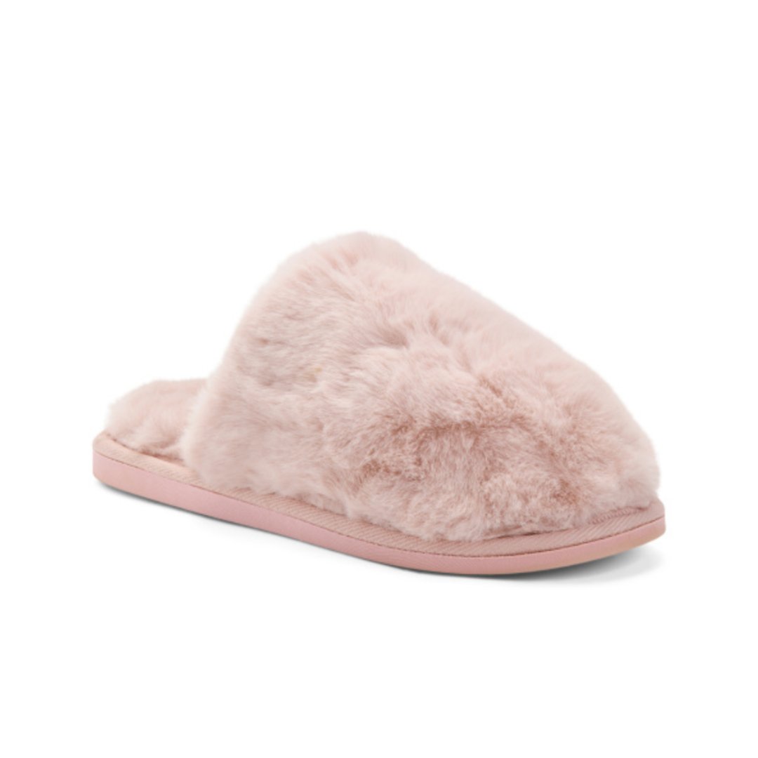 Faux Fur Slippers - Presell