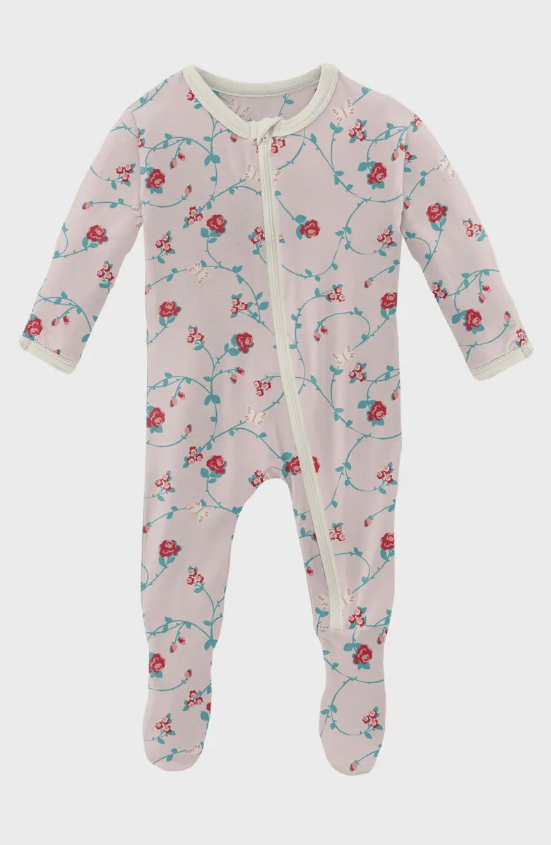 Kickee Pants Macaroon Floral Vines, 18-24m