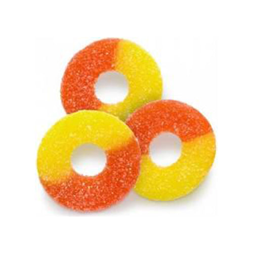 Backroad Country Gummi Peach Rings -10 oz.