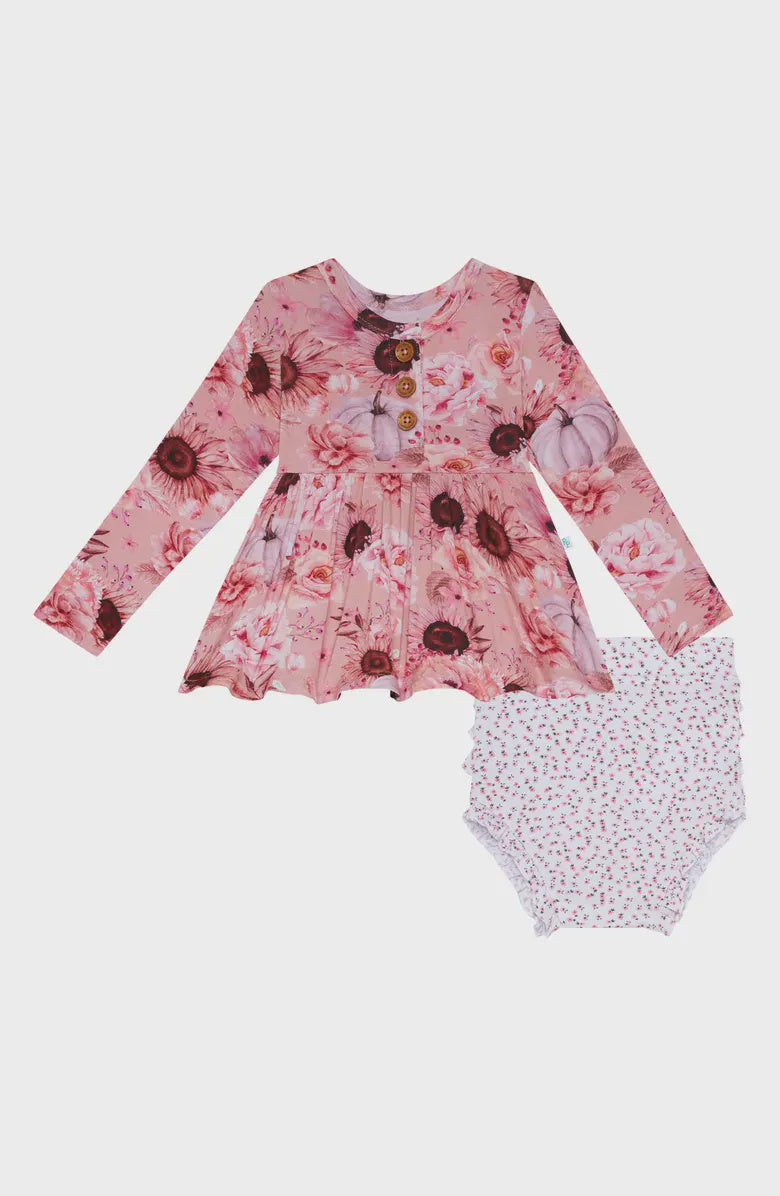 Liliana Floral Dress & Bloomers Set, 6-12m