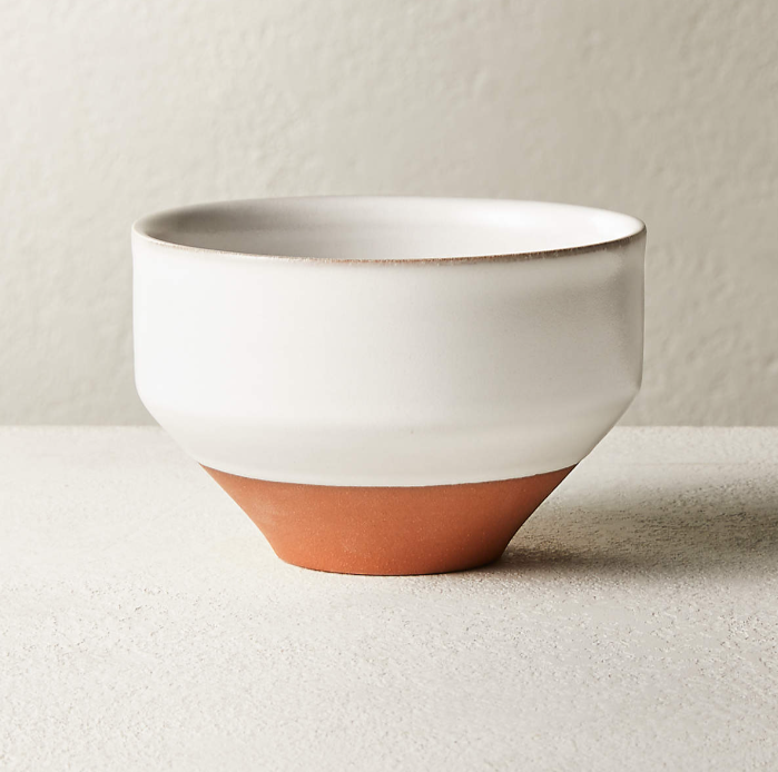 CB2 Dolce Stoneware White Mini Bowl