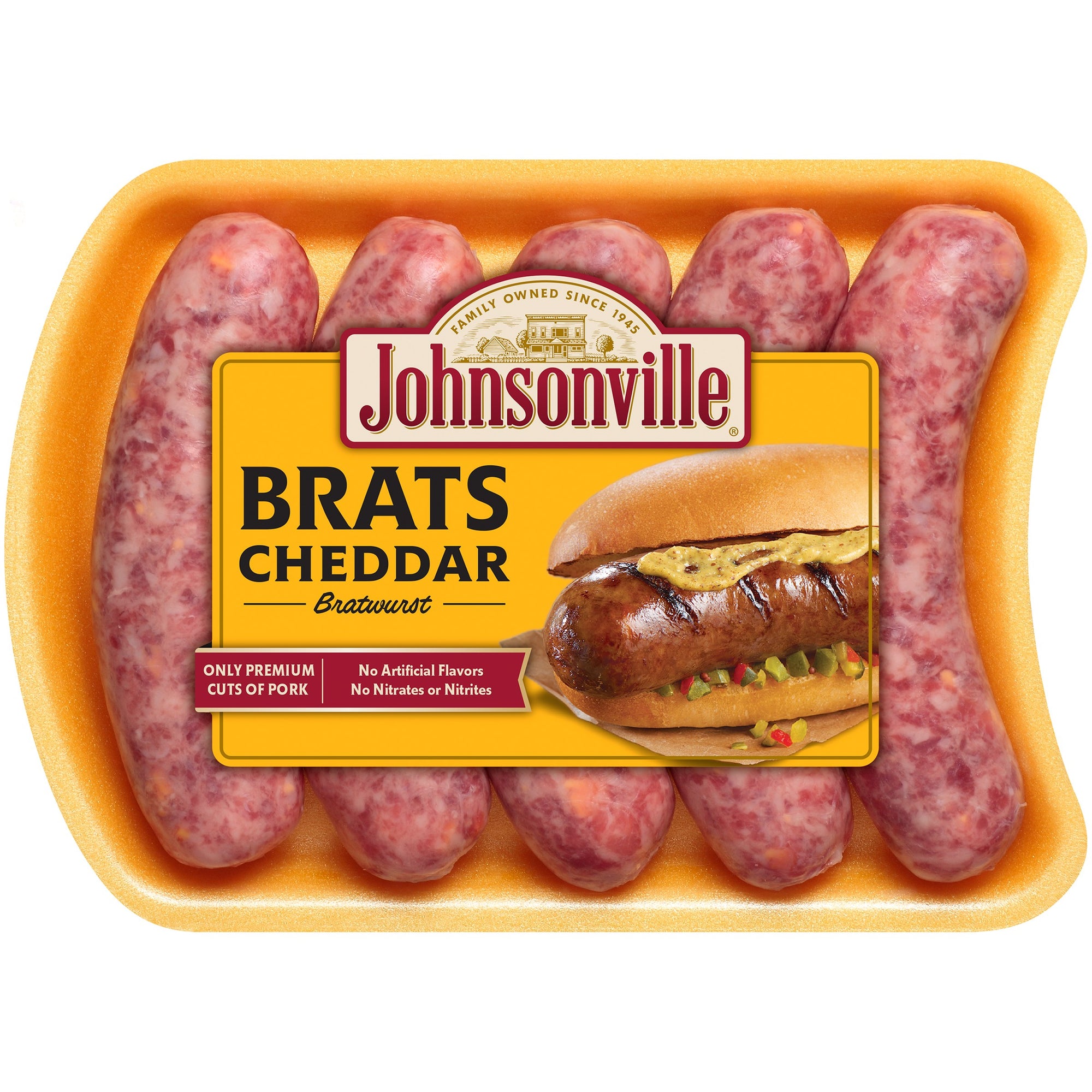 Johnsonville Cheddar Bratwurst 19 oz.