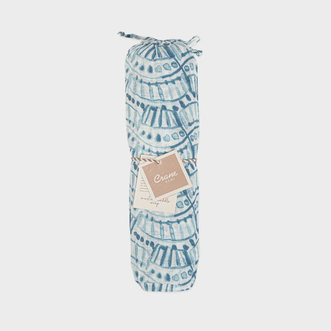 Crane Baby Indigo Caspian Swaddle