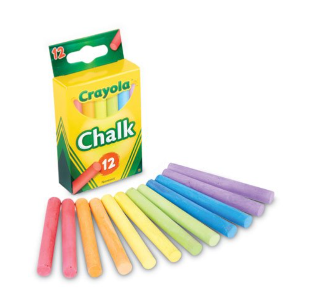 Crayola Multicolored Chalk - 12pc