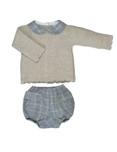 DF23019 JERSEY AND PANTS SET BRAND DULCE DE FRESA (Sizes: 12 M)