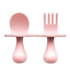 Grabease Infant Utensils - Pink