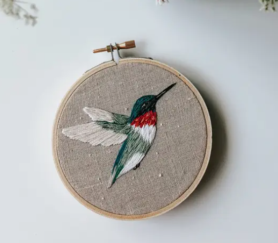 Embroidery Kit - Hummingbird