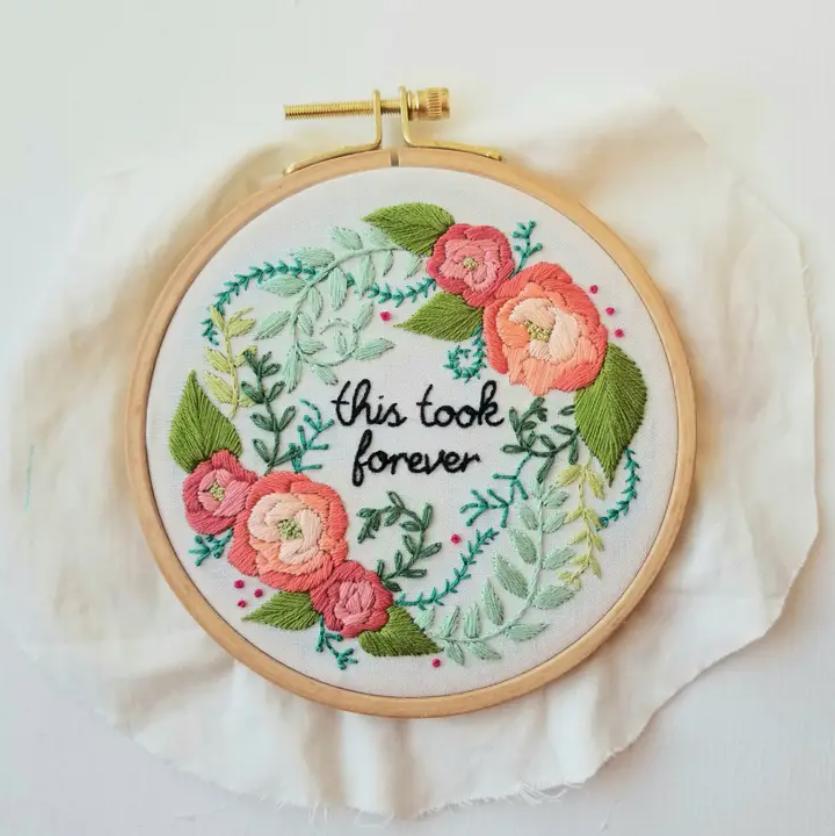 Embroidery Kit - Delicate Roses