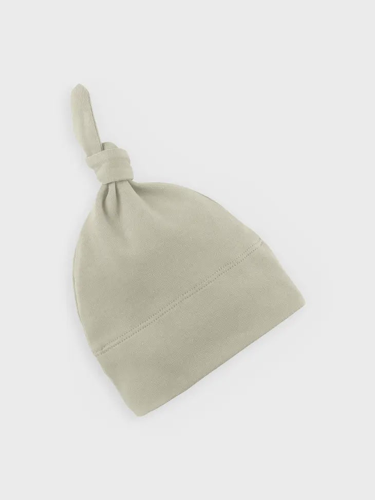 Organic Baby Classic Knotted Hat - Sage NB