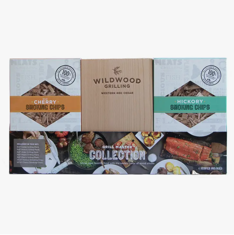 Grilling Gift Set: Cedar Planks & Smoking Chips