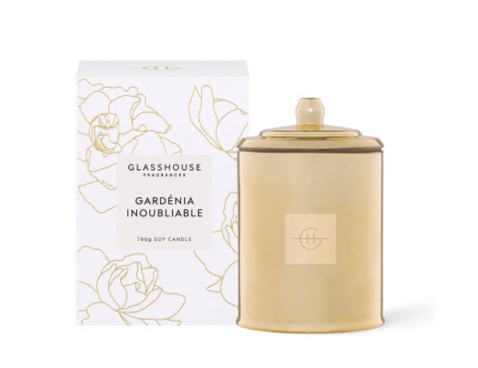 Glasshouse 760g Candle - Gardenia Inoubliable