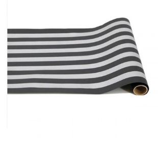 Hester & Cook Chalkboard Silver Stripe Runner