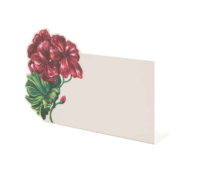 Hester & Cook "Geranium" Place Cards - 12ct