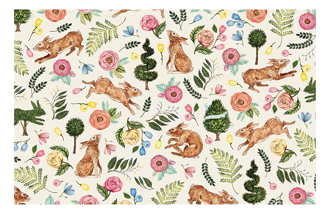 Hester & Cook Bunny Garden Placemat - 24ct