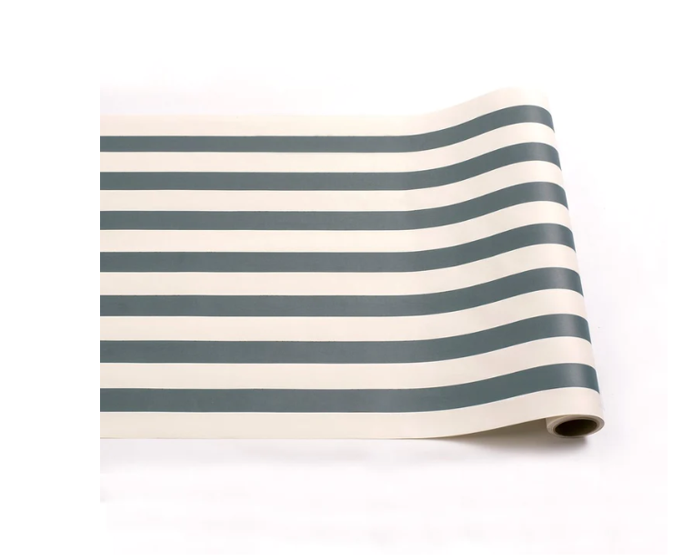 Hester & Cook Gray Classic Stripe Runner - 20"x 25"