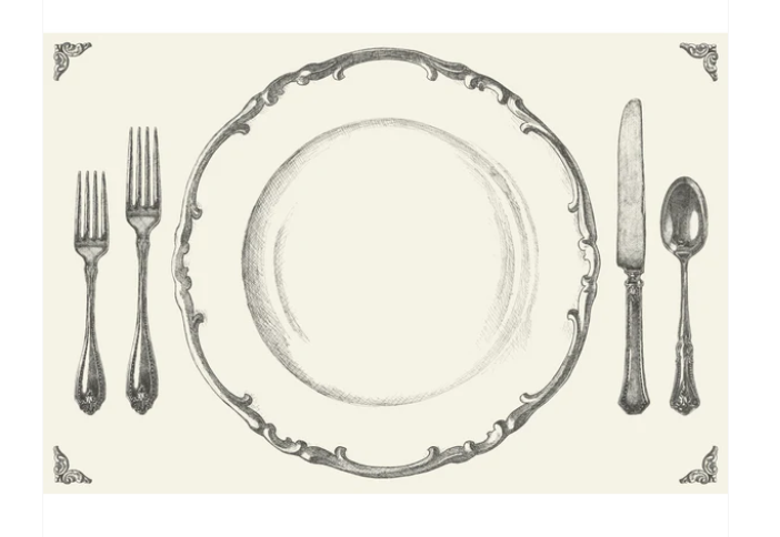 Hester & Cook "Perfect Setting" Placemats - 24 Sheets