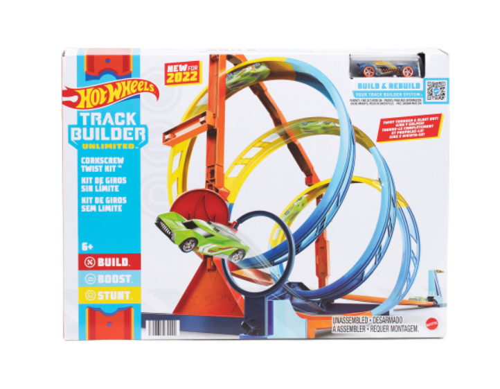 Hot Wheels Track Builder Unlimited Corkscrew Twist Kit