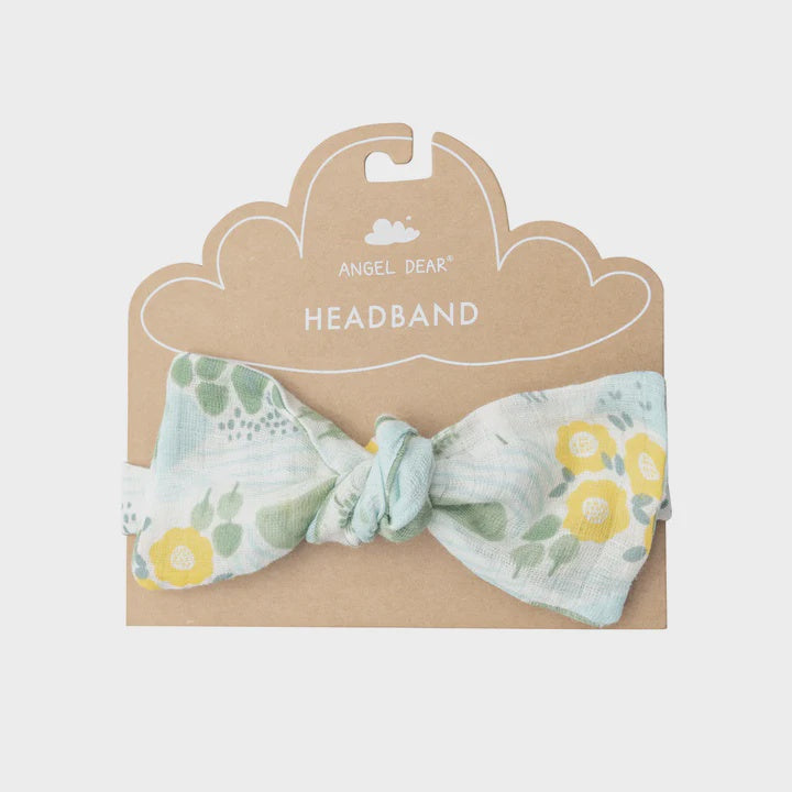 Angel Dear Country Floral Bow Headband 12-24m