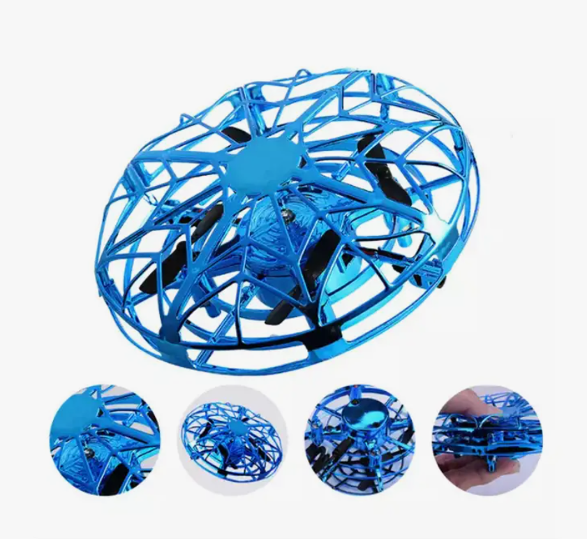 UFO Rotating Flying Spinner Toy w/Lights