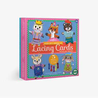 Woodland Friends Dress Up Lacing Cards