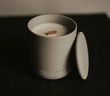 La Flamme Du Bois Seagrass & Sage Soy Candle - 12oz Gray