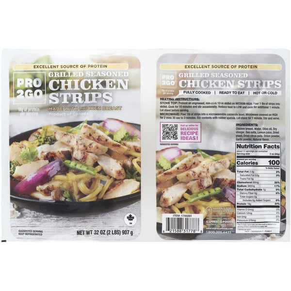 Grilled Chicken Breast Strips, 1 lb