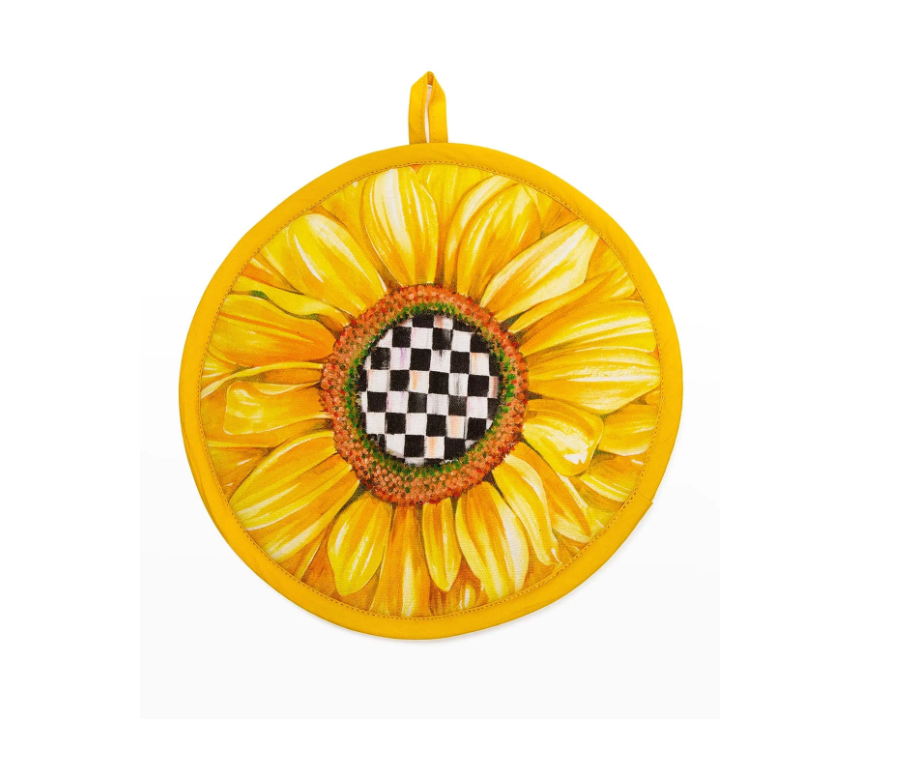 MacKenzie-Childs Gingham Sunflower Potholder