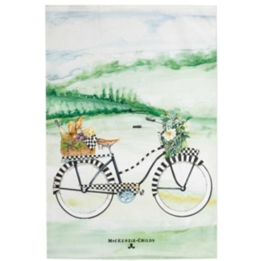 MacKenzie-Childs Bike Ride Dish Towel