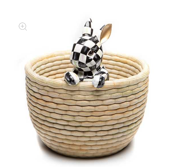 MacKenzie Childs Bunny Buddy Basket