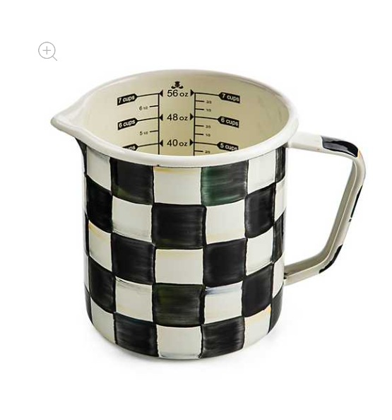 MacKenzie Childs Courtly Check 7 Cup Measuring Cup