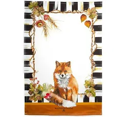 MacKenzie Childs Fall Fox Dish Towel