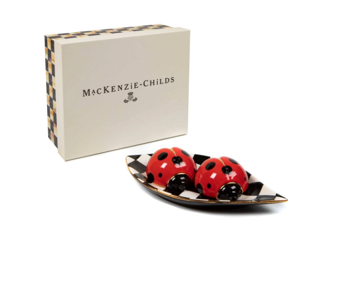 MacKenzie-Childs Ladybug Salt & Pepper Set