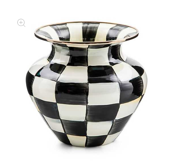 MacKenzie Childs Courtly Check Large Vase