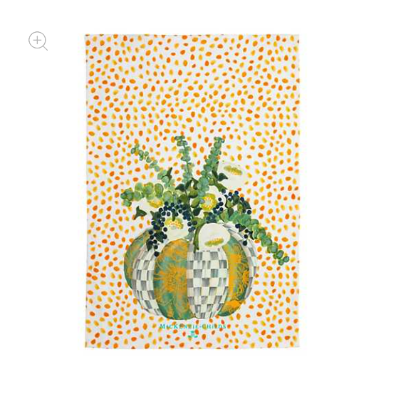 MacKenzie-Childs Pumpkin Bouquet Dish Towel