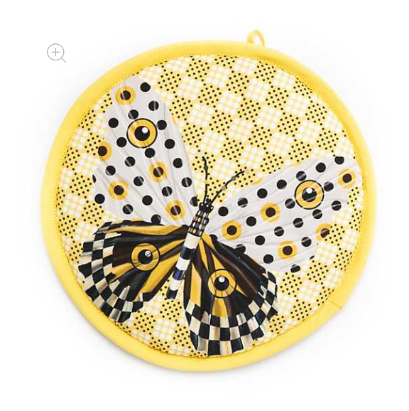 MacKenzie Childs Spot On Butterfly Potholder